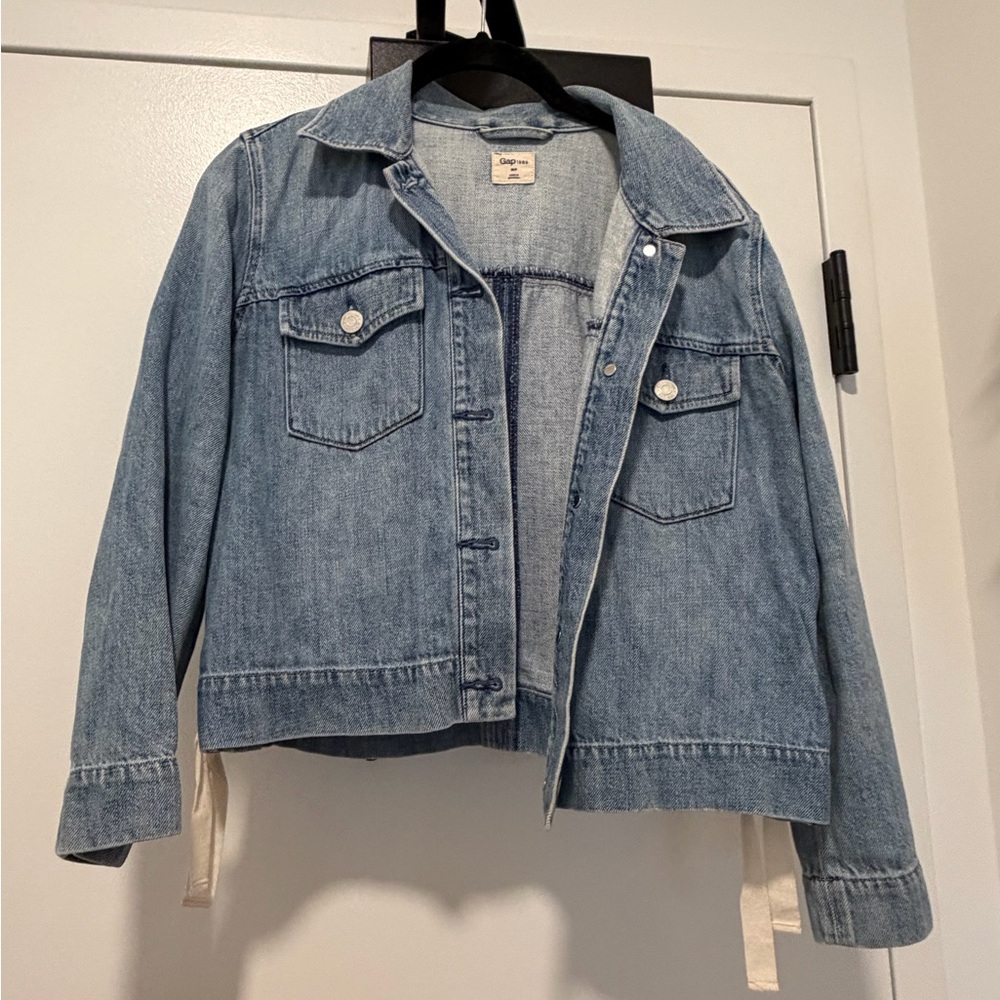 GAP Denim Jacket with Corset Tie Details